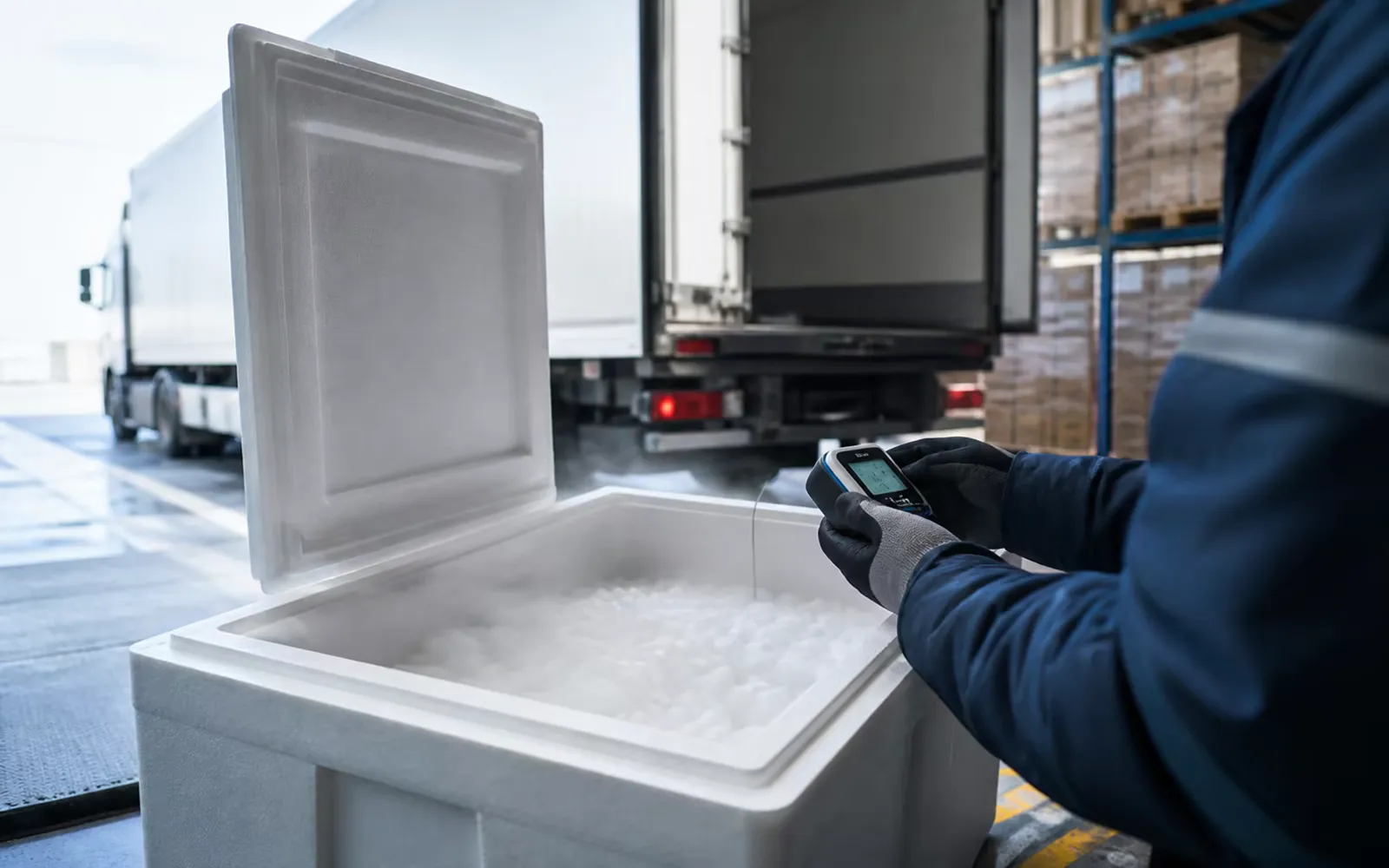 Dry ice application scene: Cold-chain Logistics