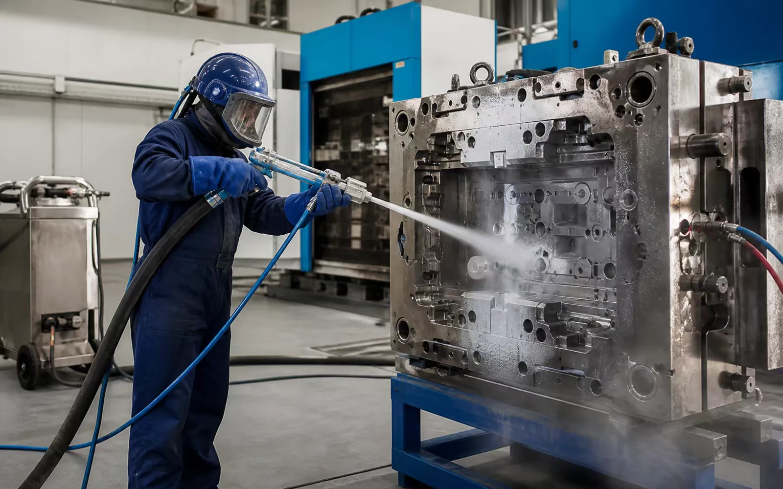 Dry ice application scene: Industrial Cleaning
